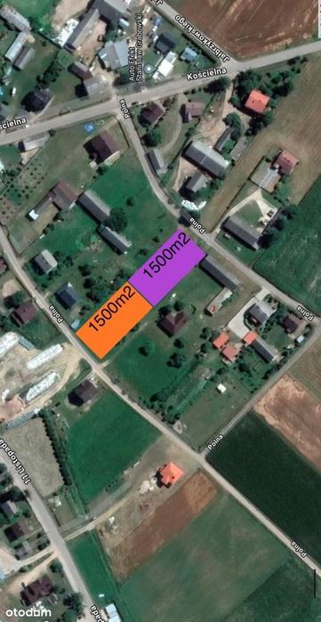 Działki budowlane 1500 m2 - Kołaki Kościelne