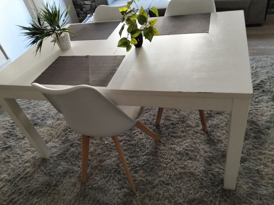 Mesa jantar extensível IKEA branca