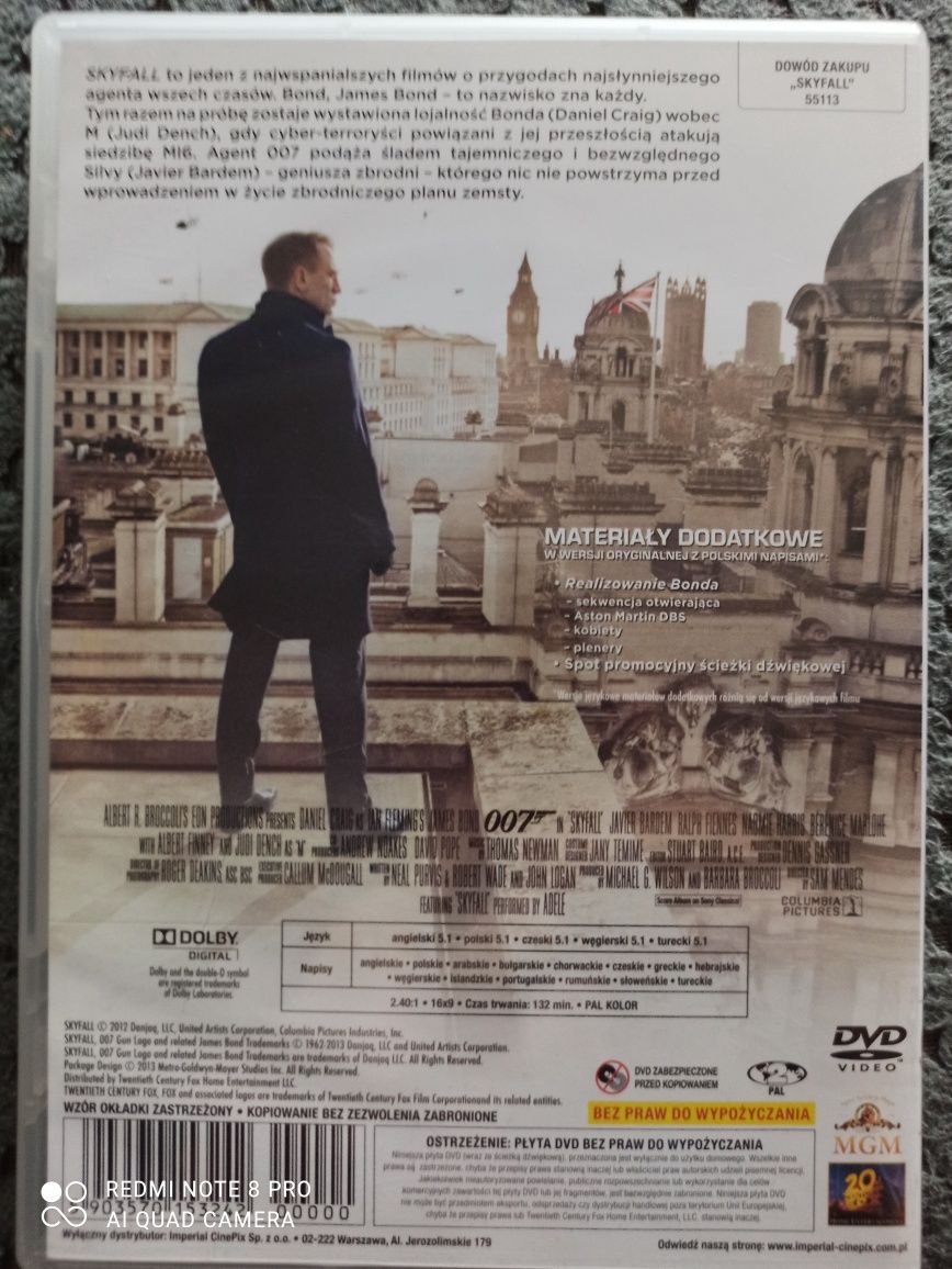 007 James Bond - Skyfall DVD  /lektor 5.1/ Daniel Craig