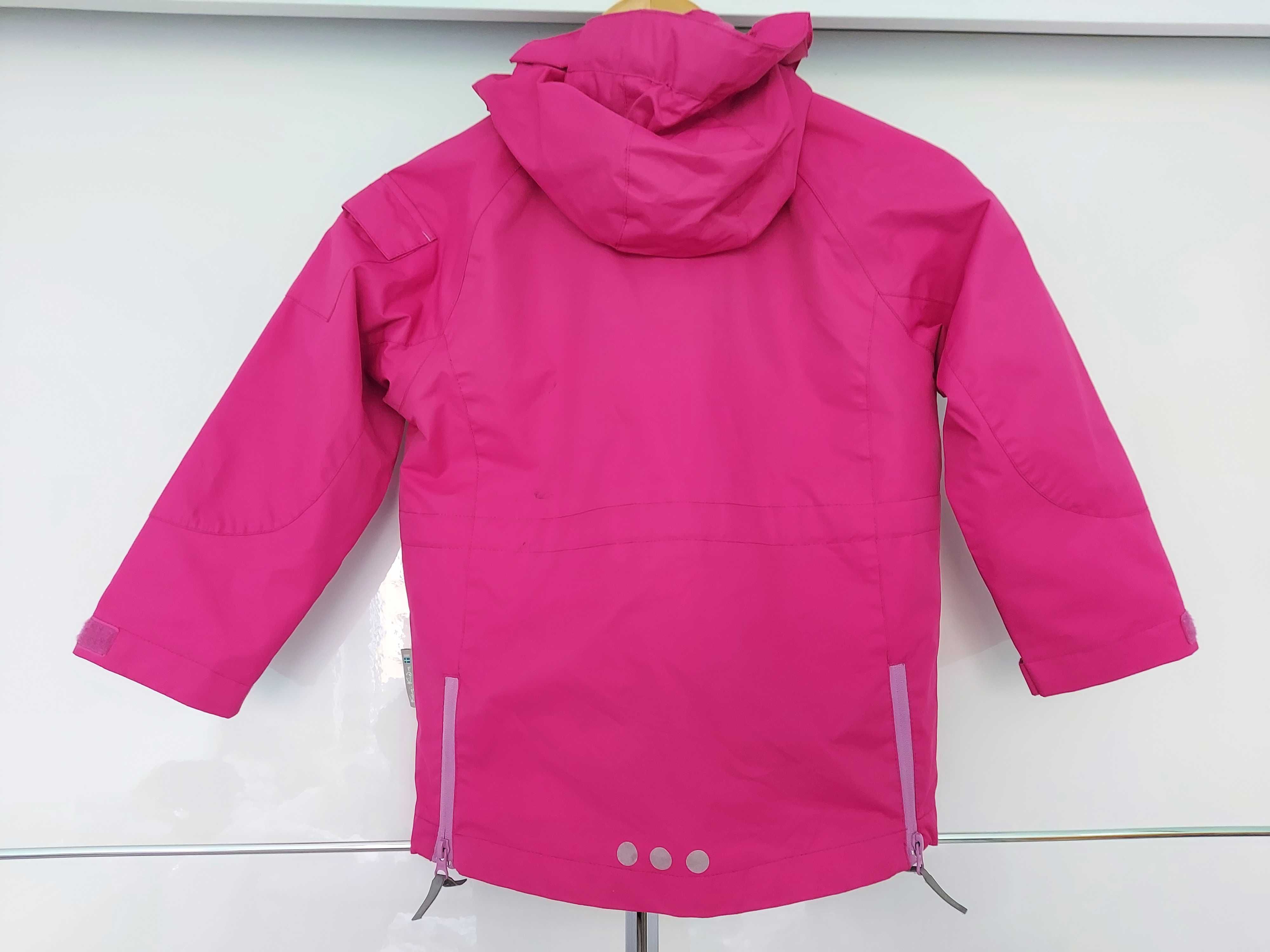 Różowa kurtka dziewczęca sportowa jesienna górska r. 120