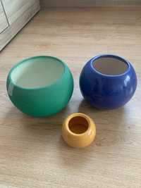 Doniczki ceramiczne- komplet 3