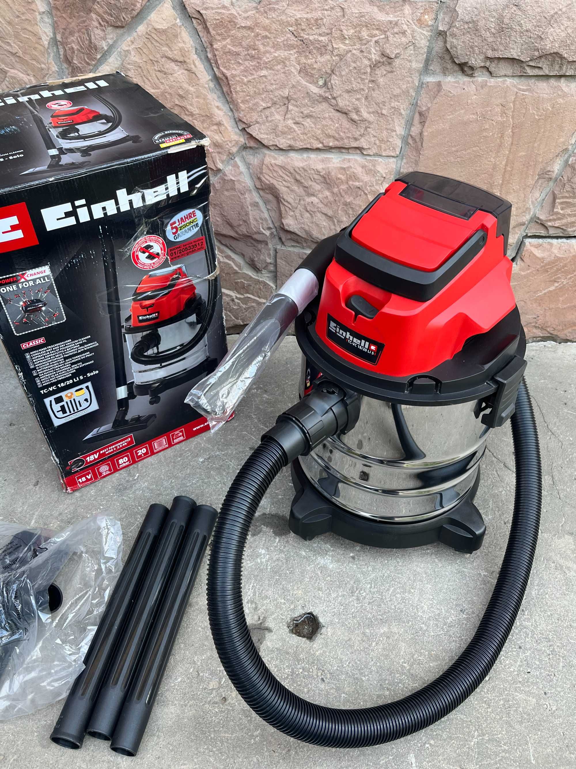 Пилесос аккумуляторний Einhell TC-VC18/20 Li S-без аку і зарядки