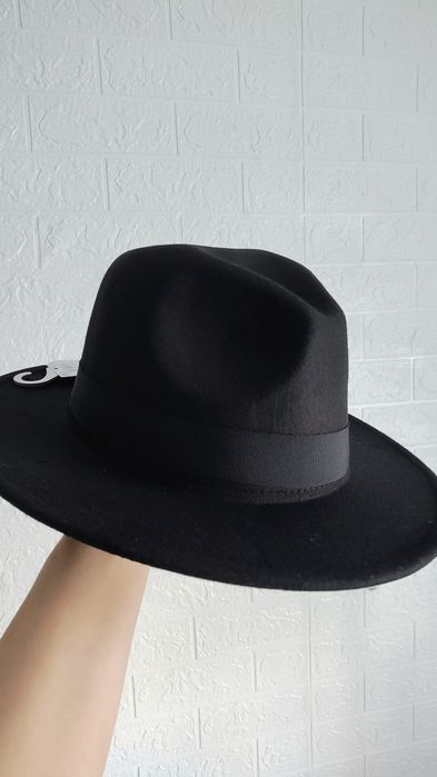 Nowy kapelusza damski jeden rozmiar czarny elegancki