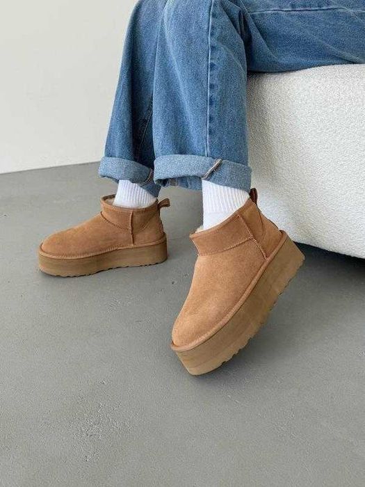 Угги/Угг/Уггі/Уги/Угі/UGG Australia Ultra Mini Platform Chestnut