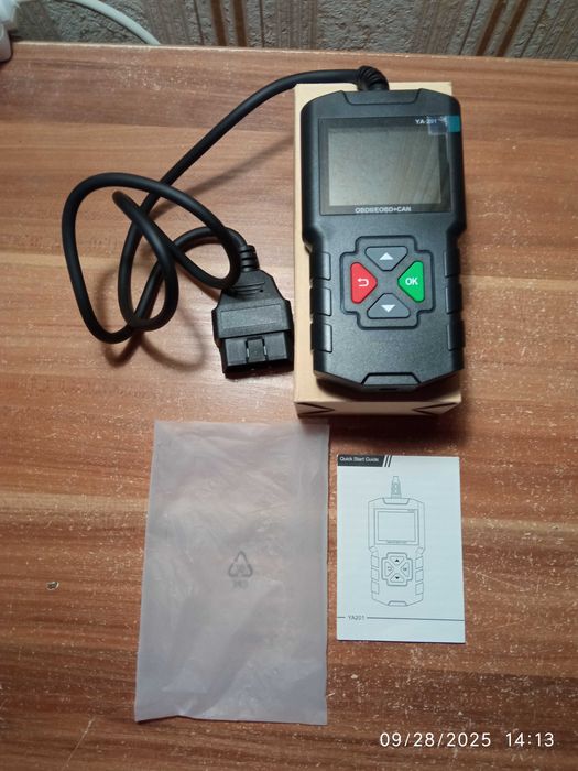 Діагностичний Сканер/Тестер Помилок OBD2/EOBD+CAN KINGBOLEN YA-201 США
