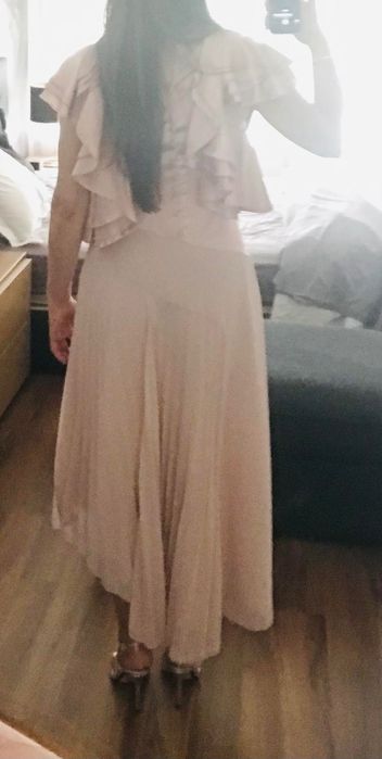 Vestido de cerimónia rosa de tulle,36