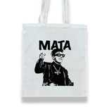 Biała torba tote bag na ramię Mata custom