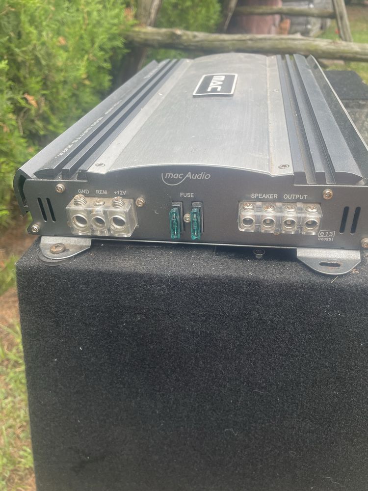 Wzmacniacz MAC MPX MONO 1500W plus skrzynia i kable