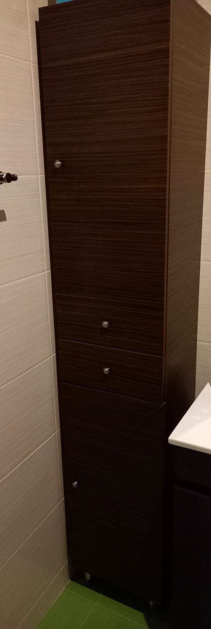 Movel de apoio casa de banho em wengue