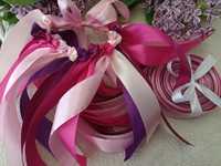 Ring oczepinowy różowy fioletowy amarantowy