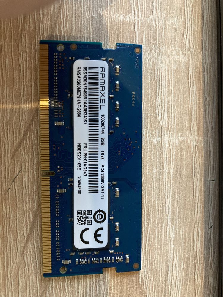 RAM DDR4 So-Dimm 1x8GB 2666mhz CL19