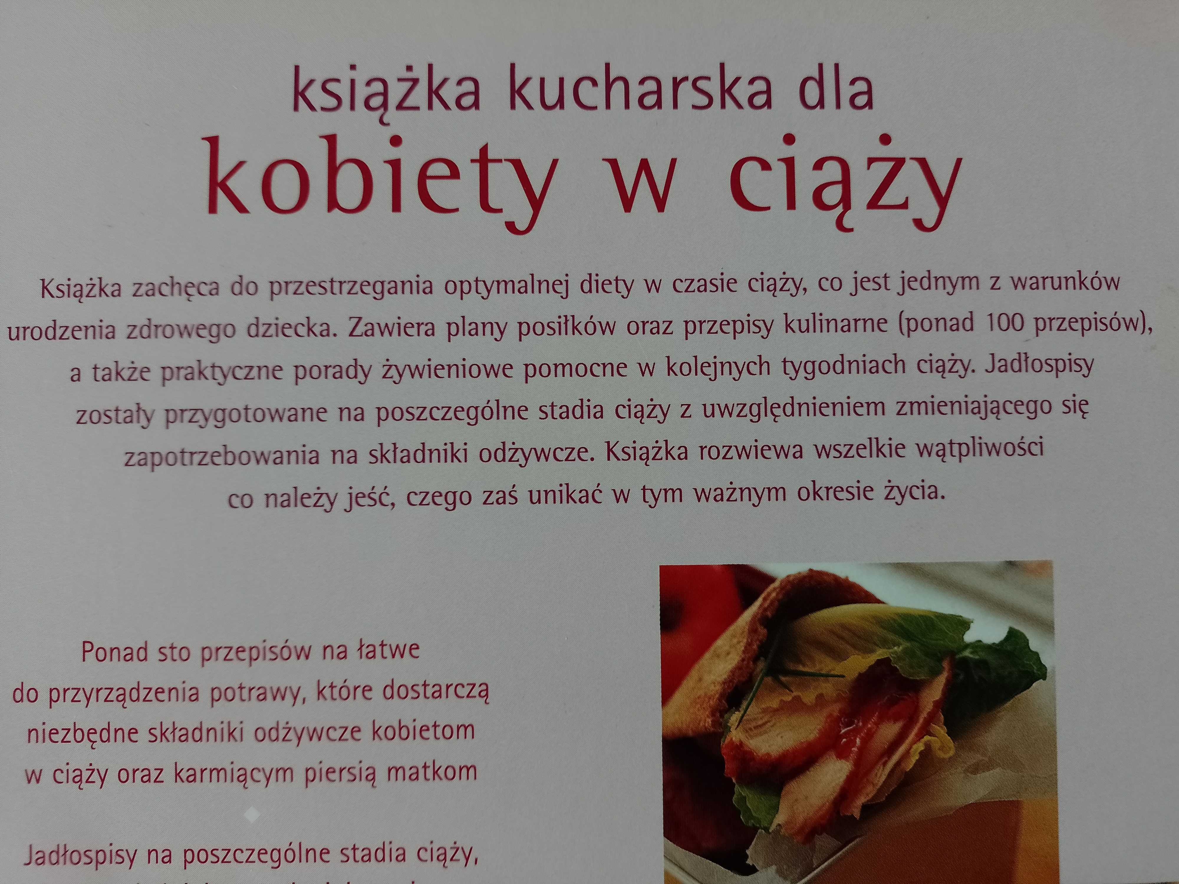 Książka Kucharska Dla Kobiet W Ciąży  Fiona Wilcock