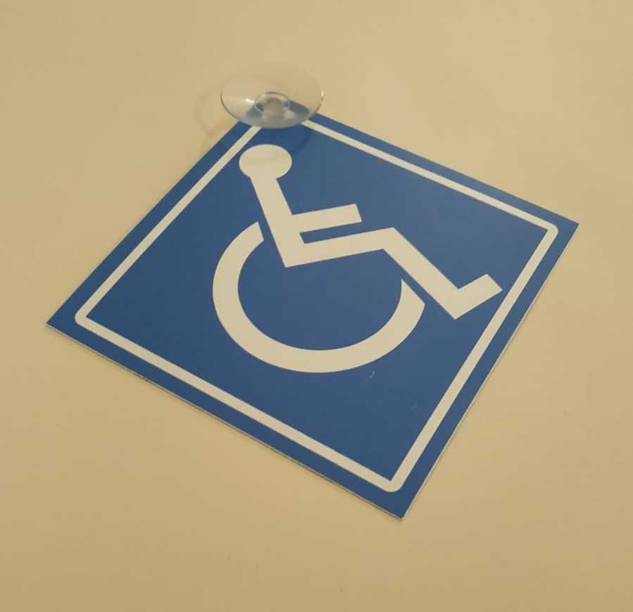 Таблички "Инвалид" набор 2шт на стекло внутренняя