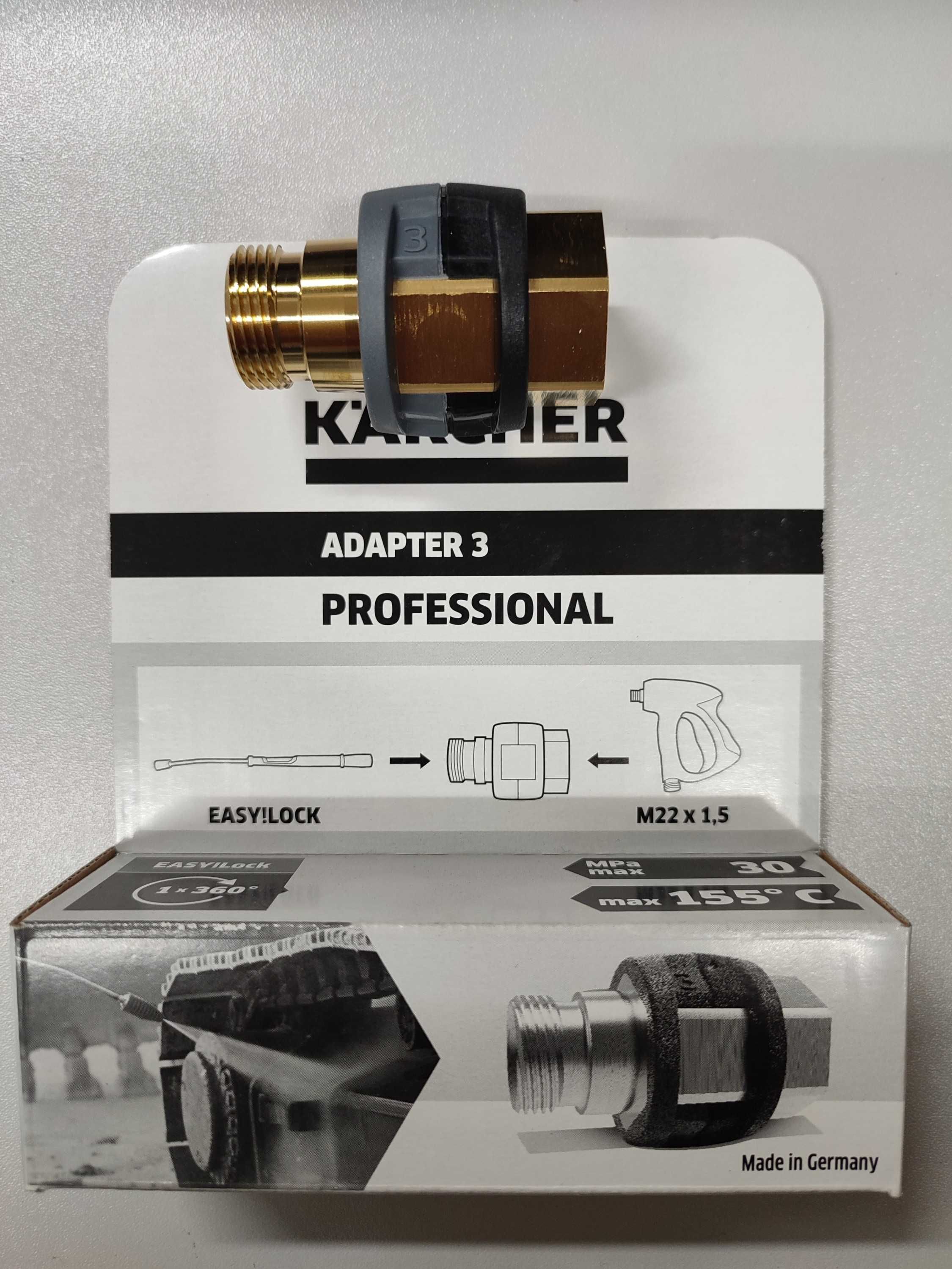 Adapter 2 i 3 Karcher lanca, wąż, pistolet M22x1,5 + Easy Lock