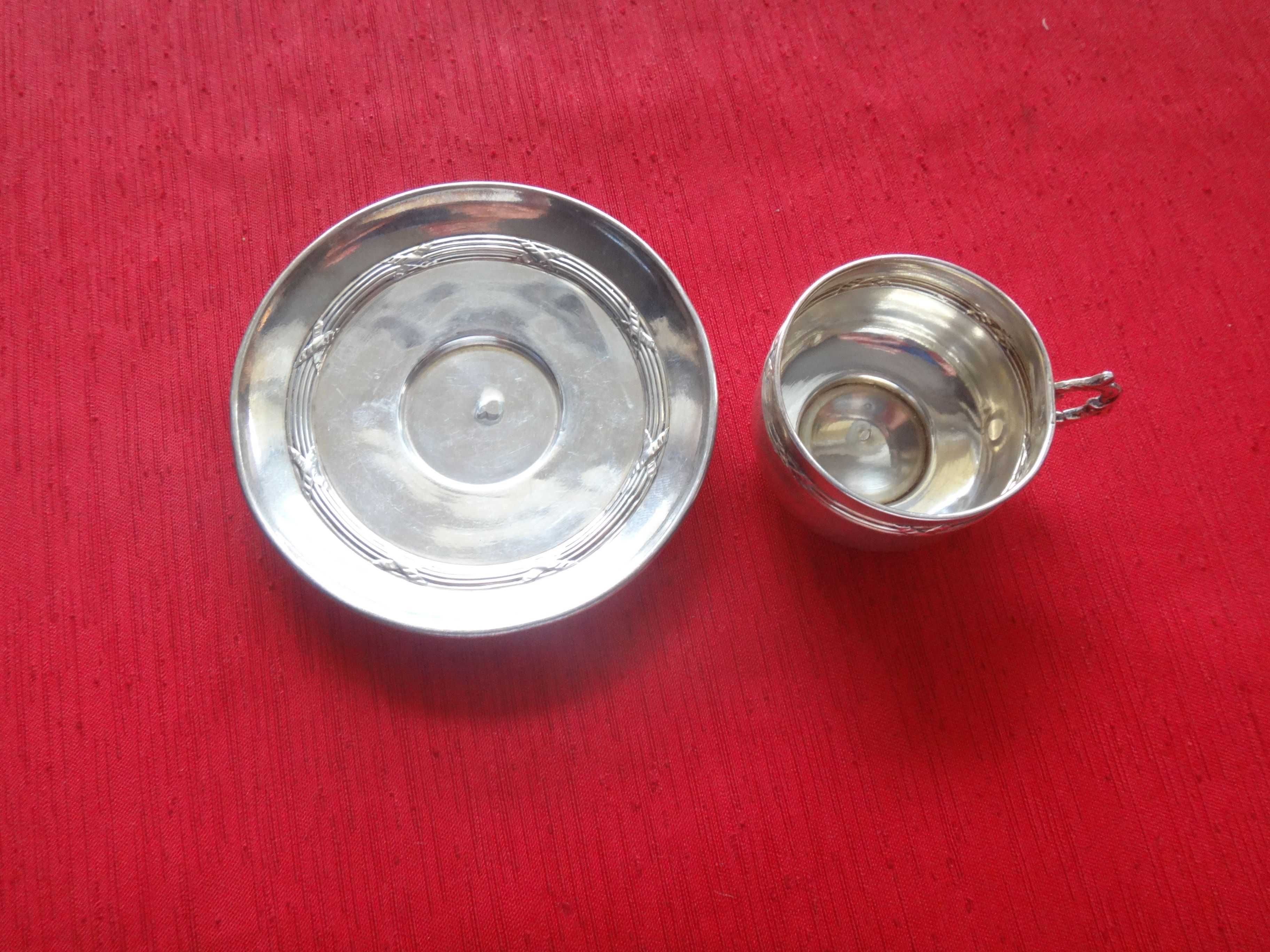 Srebrna  filiżanka - miniaturka - srebro