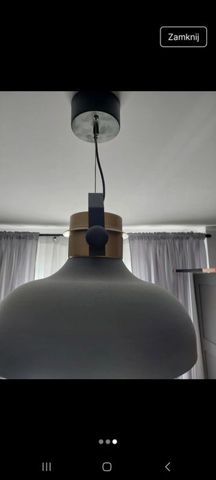 Lampa czarna loft