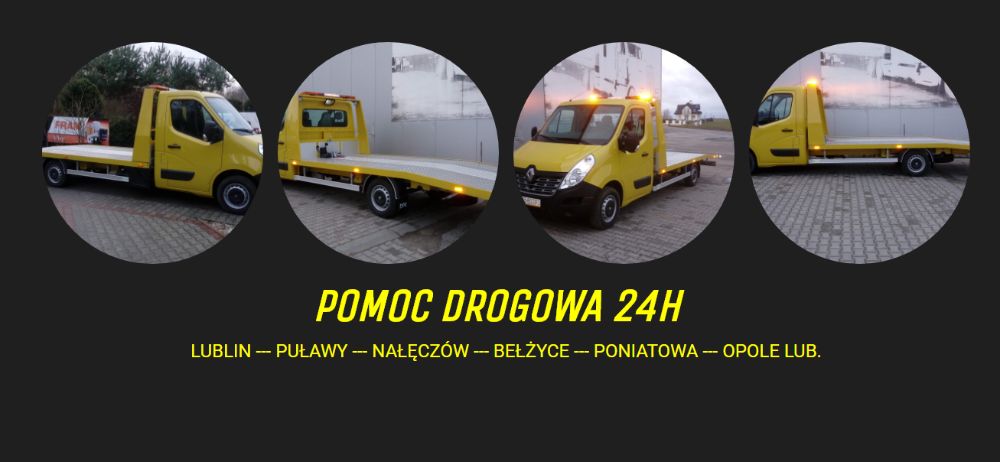 Auto-Laweta Pomoc Drogowa 24h Transport Lawetą na terenie całej Polski