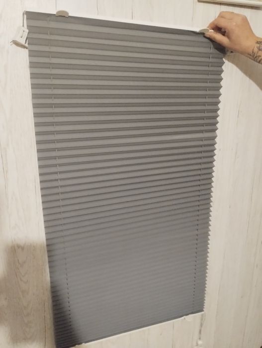 Plisa okienna jasno szara