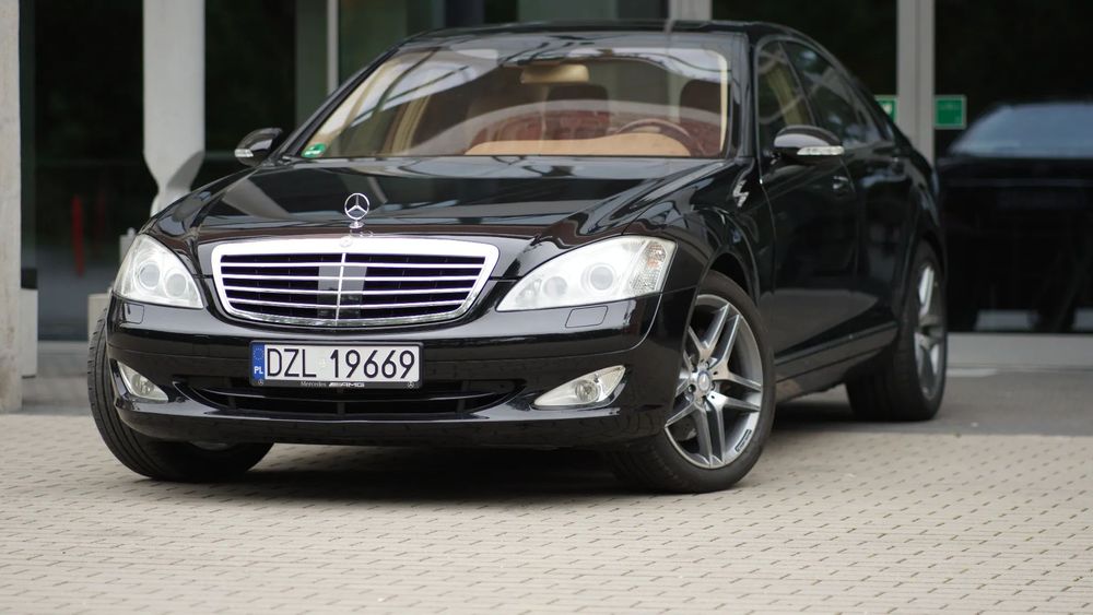 Mercedes-Benz Klasa S Mercedes S500 W221 • V8 388 KM • Night Vision • DISTRONIC • full serwi