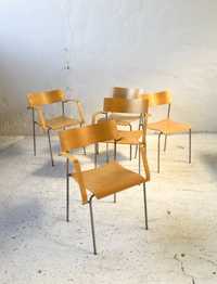 Lammhults krzesła Campus sklejka lata 90 vintage design