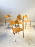 Lammhults krzesła Campus sklejka lata 90 vintage design