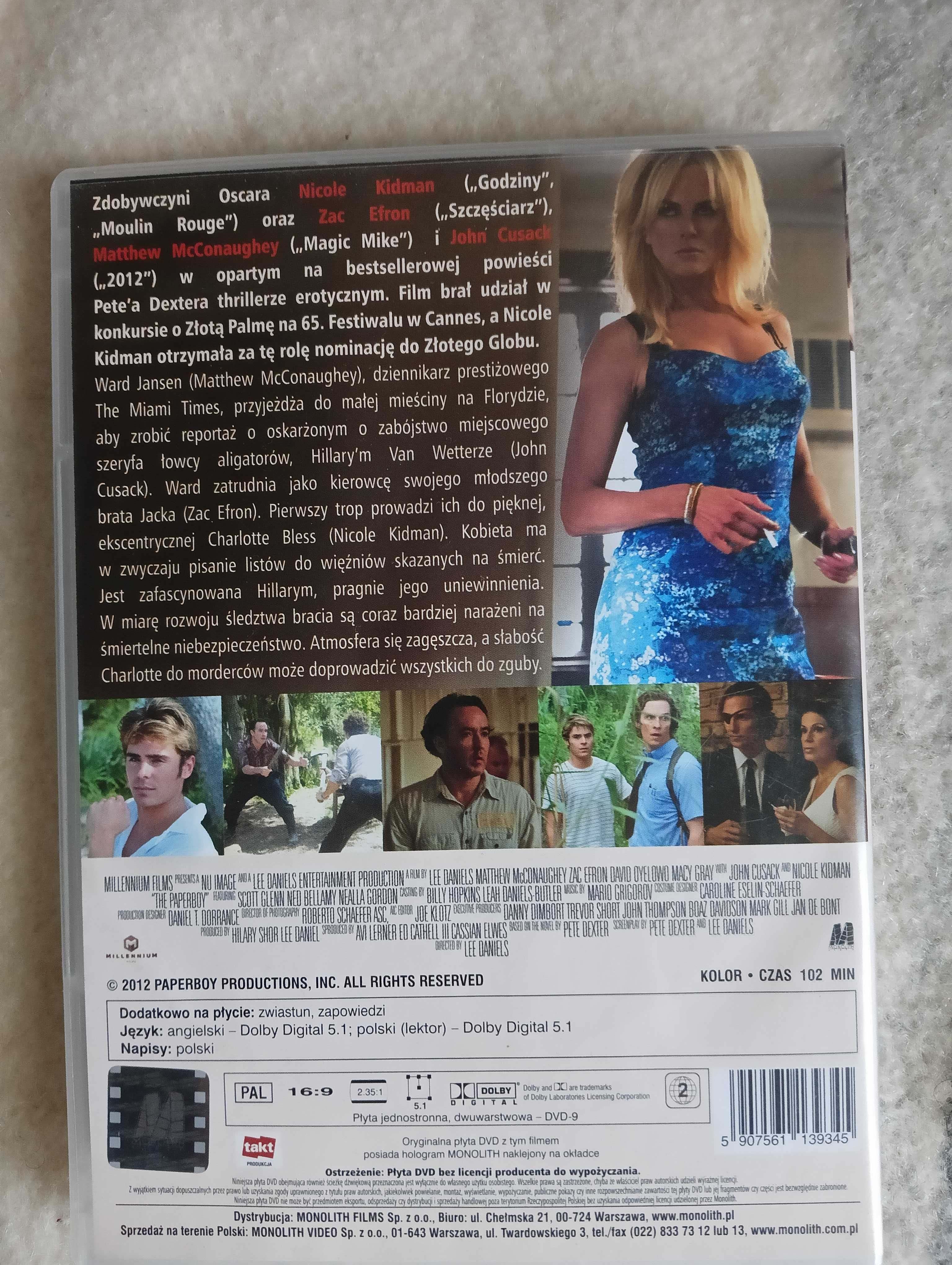 Pokusa DVD Nicole Kidman Zac Efron