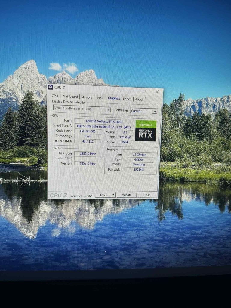 Komputer stacjonarny Intel i5-9600K/RTX  3060/32GB/3600 Mhz/1,5 TB