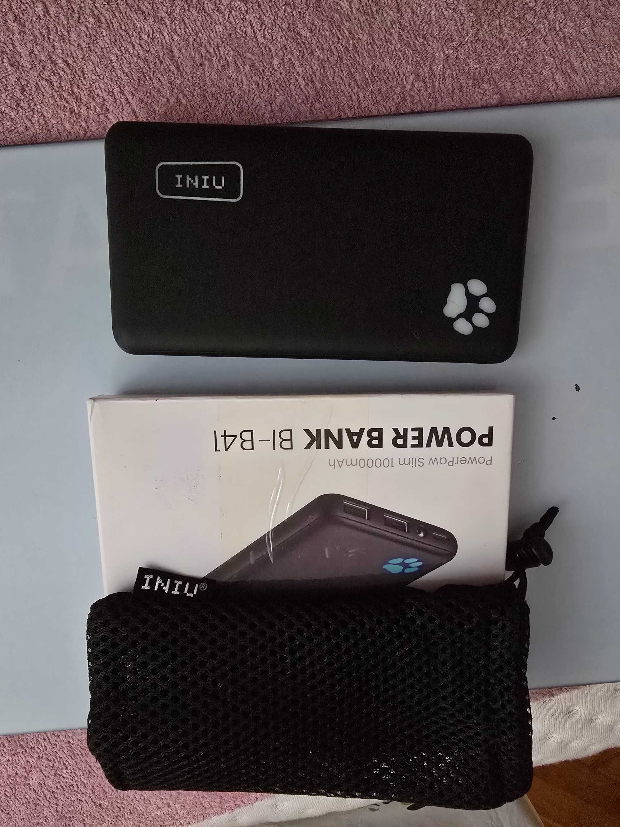 Powerbank Iniu 10000 mAh 3 wejścia przenośna ładowarka USB C