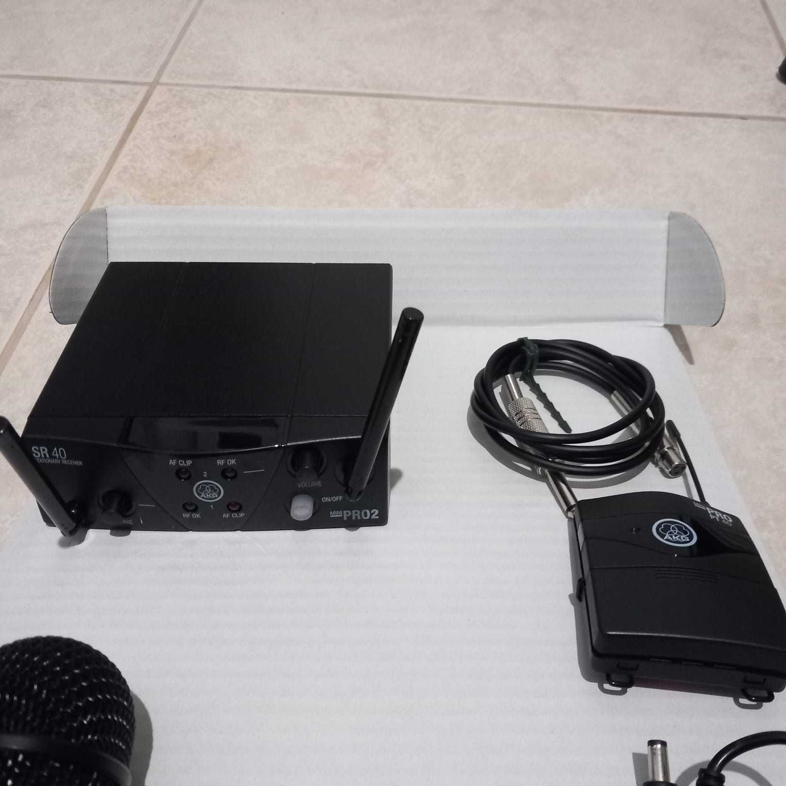 Microfone AKG SR 40 Mini DUAL Pro WMS40 MIni Dual Mixed Set