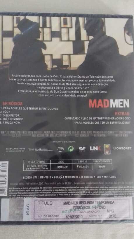 3 DVD novos- Mad Man, Sin City, Os Condenados de...