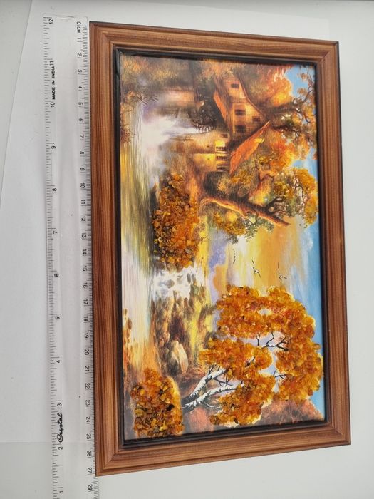 Картина с янтарём ссср