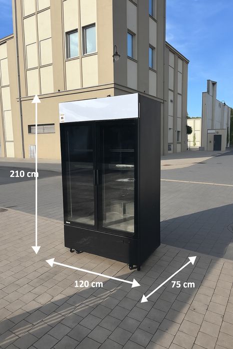 Chłodziarka - lodówka oszklona 120 cm napoje,nabiał | TRANSPORT GRATIS