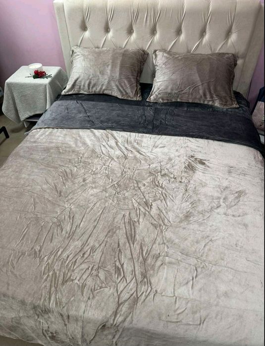 Тепла велюрова двохстороння посьільна білизна