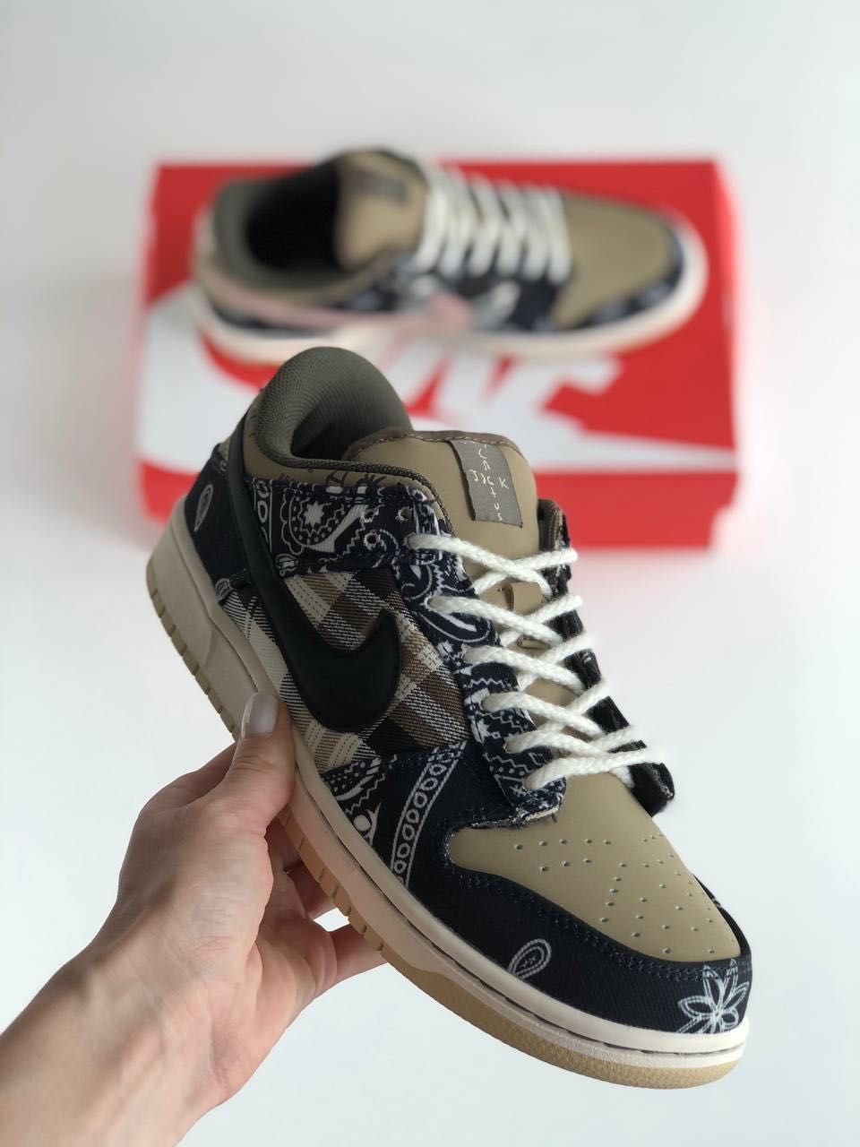 Мужские кроссовки Nike Air SB Dunk x Travis Scott. Размеры 40-45