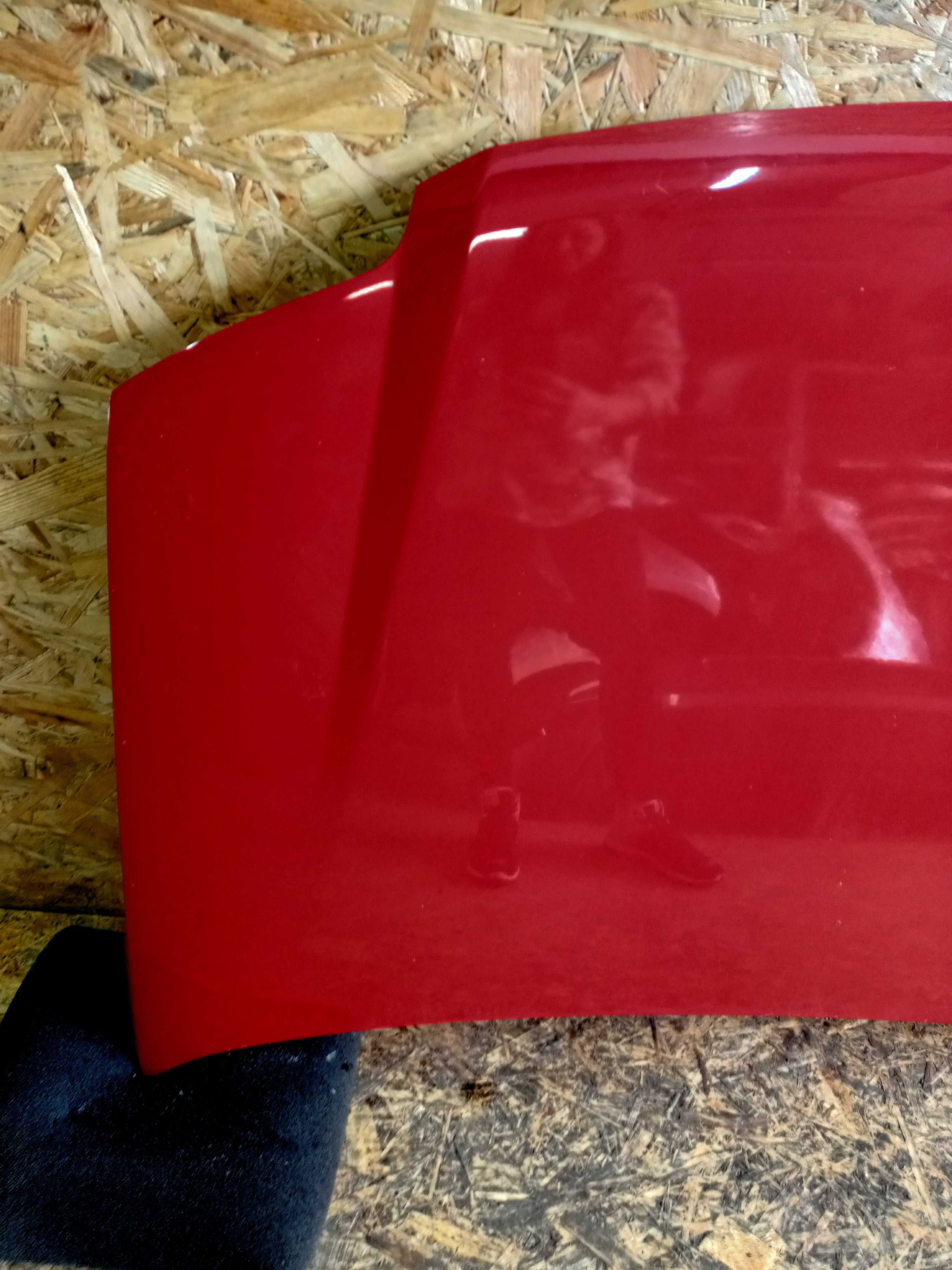 Fiat Panda 2 maska przód przednia kolor czerwony oryginał demontaż