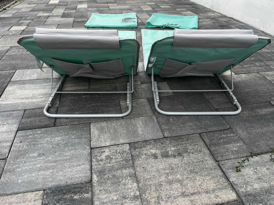 Składane leżaki plażowe ogrodowe 2szt.