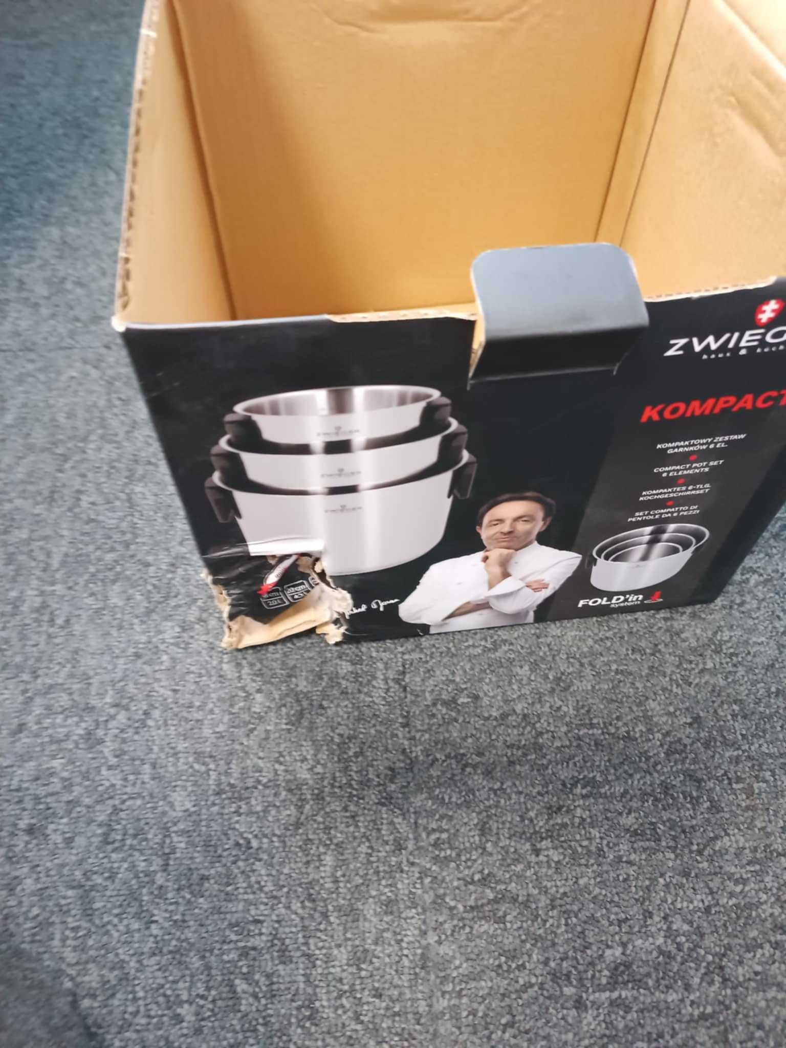 Zwieger Kompact — zestaw 3 garnków + pokrywki (6 el.) wżery solne