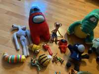 Іграшки-Among us,Siren head,Ворон та інші що на фото