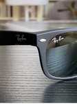 Ray-Ban Wayfarer Sunglasses Black/Green RB2140 nowy