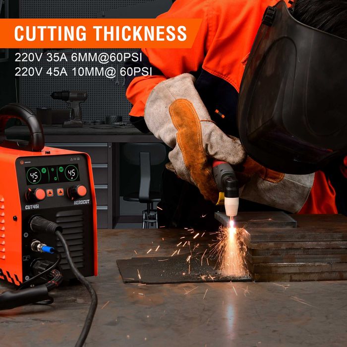 1126 Máquina corte plasma Herocut-CUT45i IGTB espessura corte 12mm