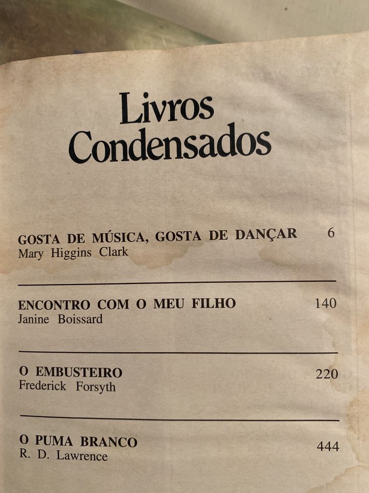 Livros condensados 1 gosta de música,  gosta de dancar