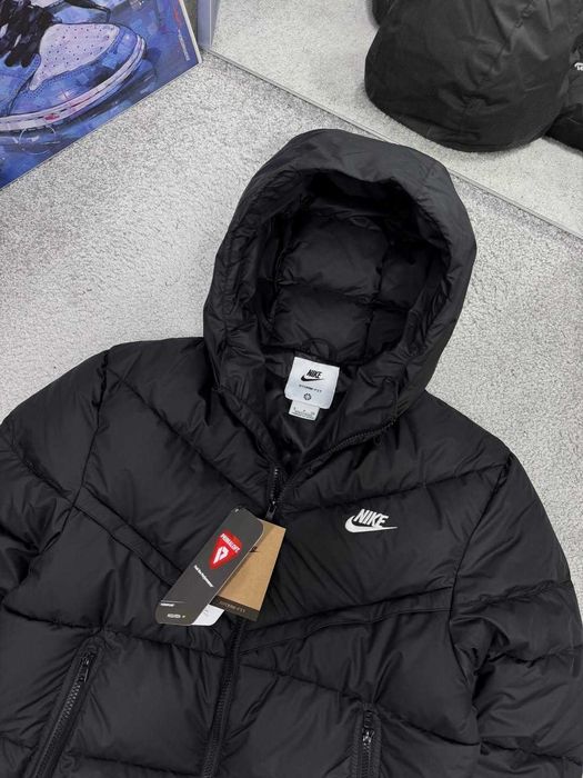 !SALE! Чоловіча куртка Nike NSW Black XS S M L XL XXL пуховик найк нсв