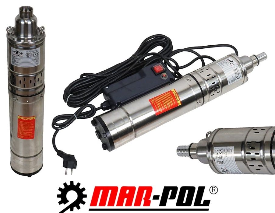 MAR-POL POMPA GŁĘBINOWA śrubowa do wody studni 1100W 70M M799132