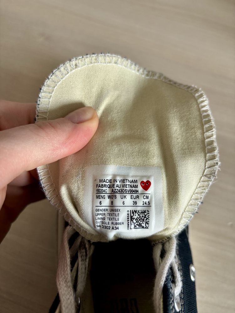 Жіночі кеди Converse CDG Play (оригінал, 39 розмір)