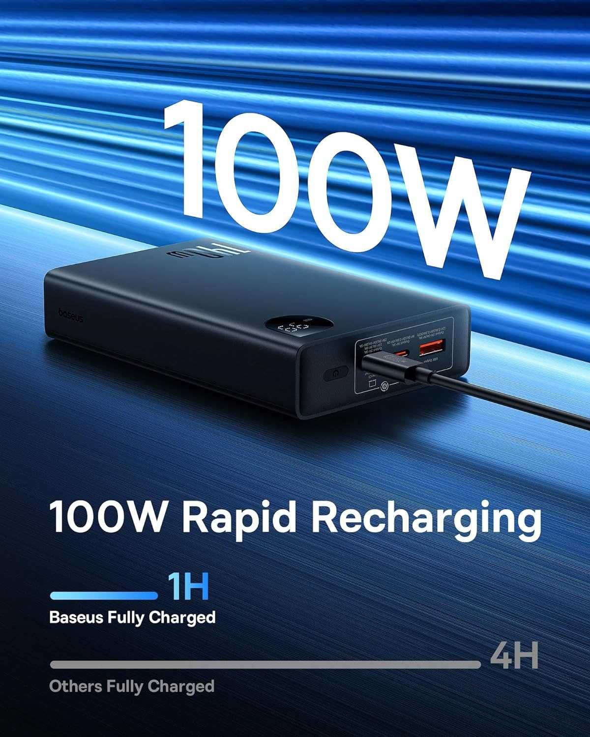 Power Bank Baseus Adaman 140W 24000mAh для ноутбука павербанк