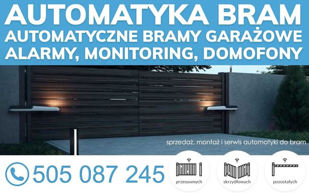 NAPĘDY DO BRAM | Bramy garażowe | Monitoring | Alarmy | Domofony