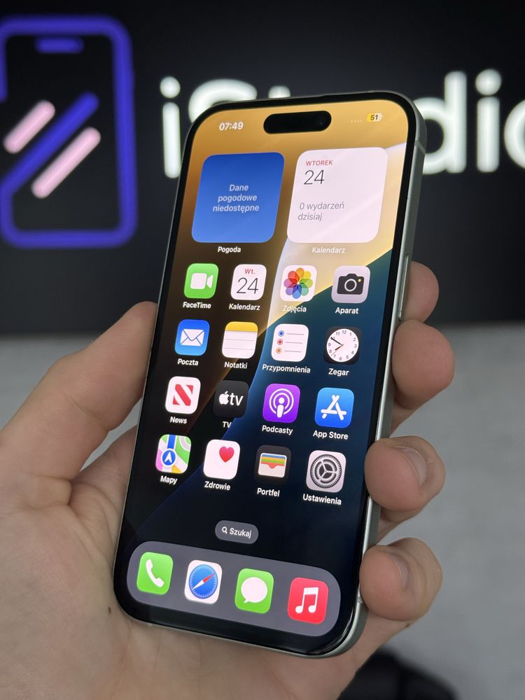 RATY 0% iPhone 15 128GB BATERIA 97% GWARANCJA 12 miesięcy!!!