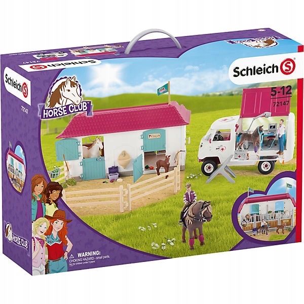 Набор Schleich Посещение ветеринара в стойле 72147