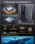 Super Mini Pc Computador Design Ultra Slim Compacto 16Gb/1Tb Topo Gama