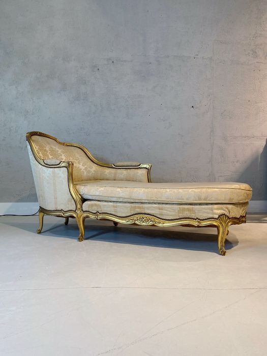 Wyjatkowa oryginalna lezanka sofa szezlong w stylu Ludwik XV